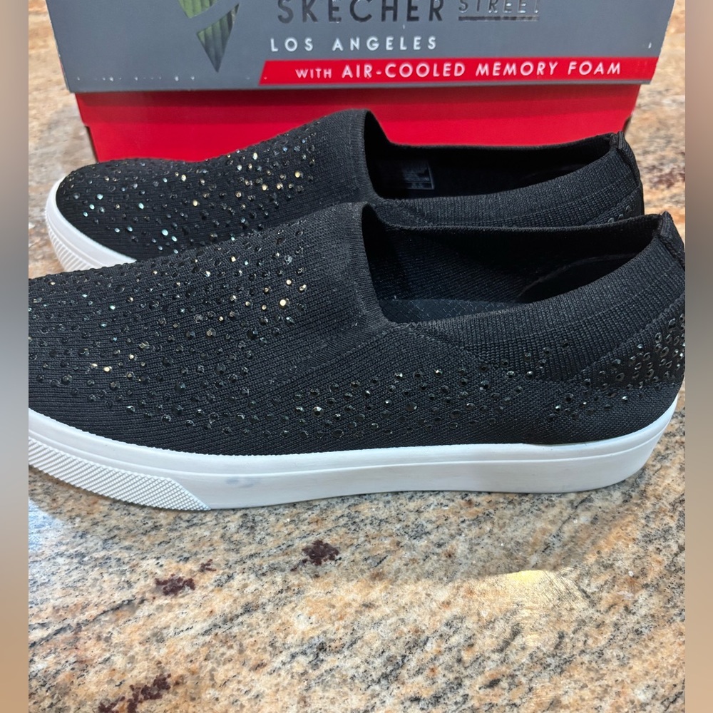 SKECHER Women's Street Poppy - Studded Affair Slip-On Sneakers from Finish Line - Picture 10 of 14